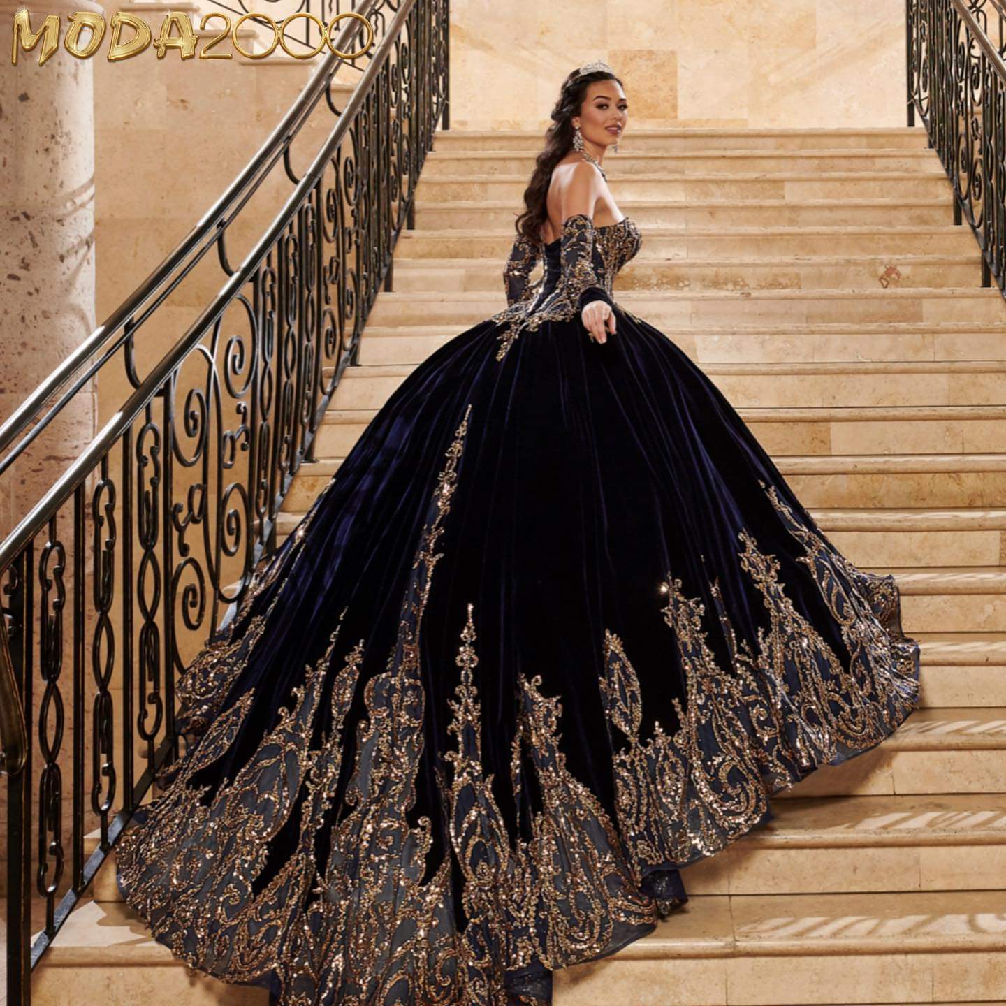 Vestidos De 15 Años Navy Blue Quinceanera Dresses with Detachable Sleeves Lace Applique Sweet 16 Dress Mexican Prom Gowns 2021
