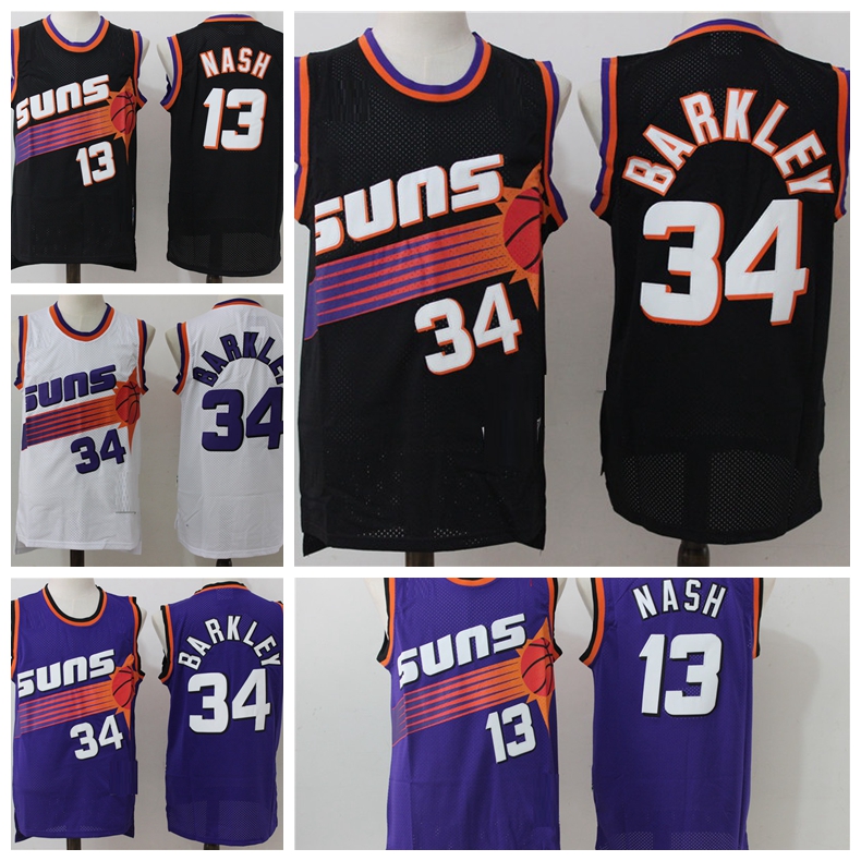 Mens Steve 13 Nash Charles 34 Barkley Devin 1 Booker Phoenix retro basketball Jersey
Mens Steve 13 Nash Charles 34 Barkley Devin 1 Booker Phoenix retro basketball Jersey