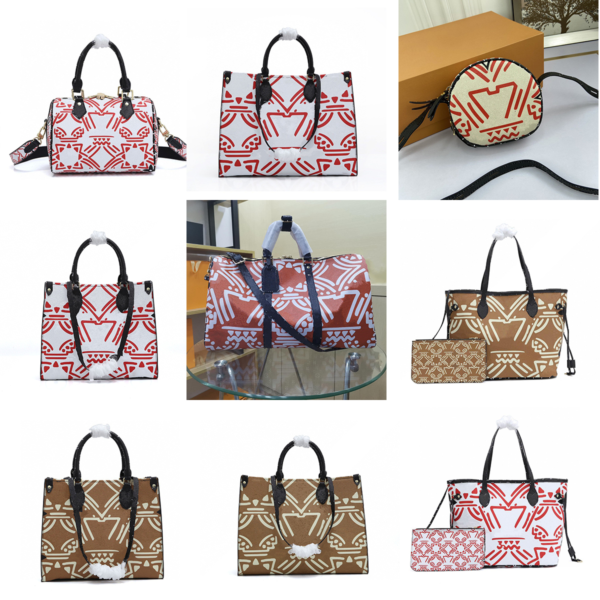 2020 Women Fashion Classic Handbag Ladies Leather Shoulder Bag Purse Lady Tote Bag Handbag Combination Bag, Brown speedy
2020 Women Fashion Classic Handbag Ladies Leather Shoulder Bag Purse Lady Tote Bag Handbag Combination Bag, Brown speedy