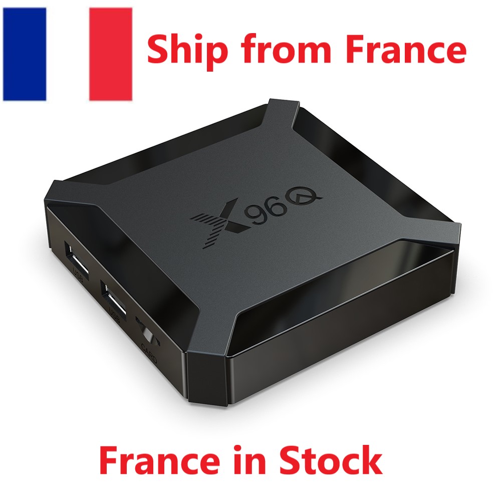 Ship from France X96Q tv box Android 10 os 2GB RAM 16GB Smart Allwinner H313 Quad Core 1GB 8GB 4K