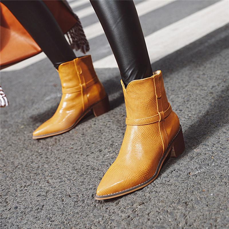 YMECHIC Fashion Snake Print Yellow Black Block High Heels Ankle Western Boots Cowboy Boots Women Pointed Toe Ladies Heel Shoes
YMECHIC Fashion Snake Print Yellow Black Block High Heels Ankle Western Boots Cowboy Boots Women Pointed Toe Ladies Heel Shoes