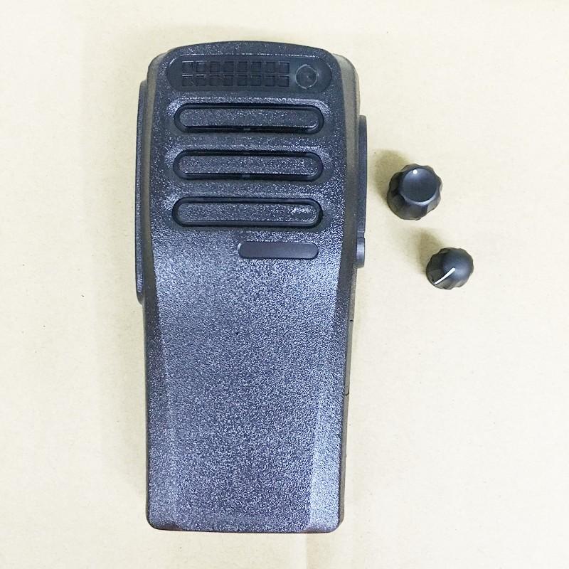 

25pcs/lot Black Color housing shell front case with volume and channel knobs for motorola XIR P3688 DP1400 DEP450 walkie talkie