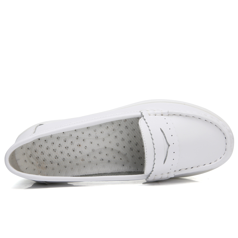 2021 The New Woman Flat Soft Shoes Slipon Nurse Breathable White Moccasins Apartments Oweo, White 02
2021 The New Woman Flat Soft Shoes Slipon Nurse Breathable White Moccasins Apartments Oweo, White 02