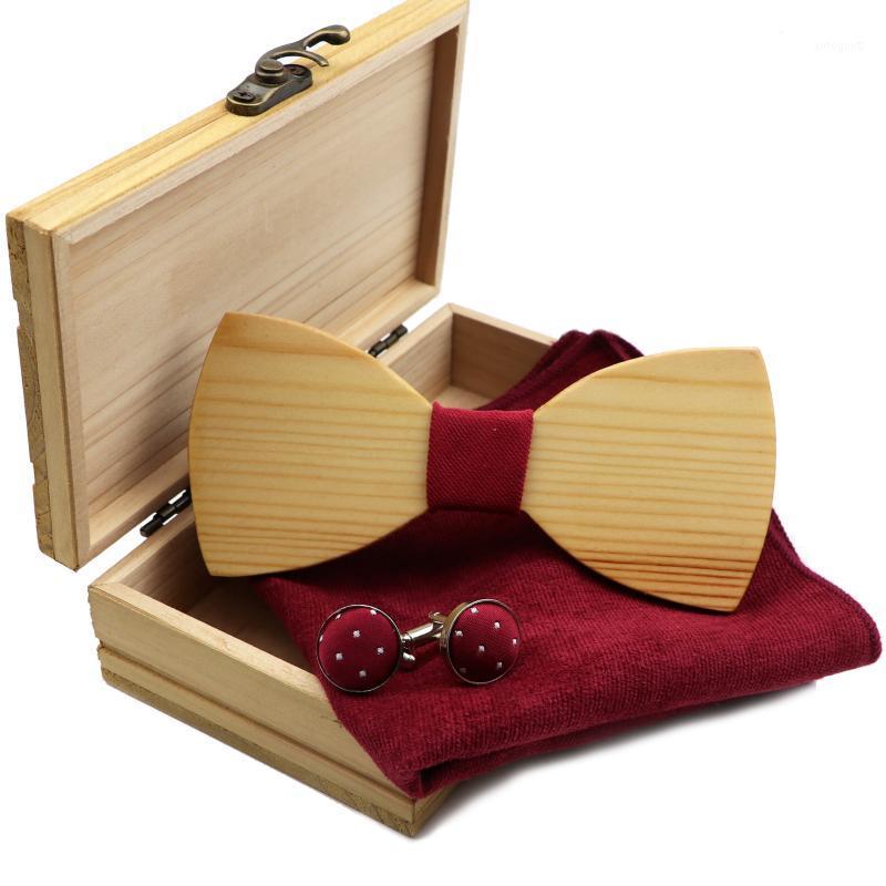 Neck Ties 2021 Fashion Wooden Bowtie Handkerchief Cufflinks Box Set Classic Solid Wood Butterfly Bow Tie For Business Wedding Party1
Neck Ties 2021 Fashion Wooden Bowtie Handkerchief Cufflinks Box Set Classic Solid Wood Butterfly Bow Tie For Business Wedding Party1
