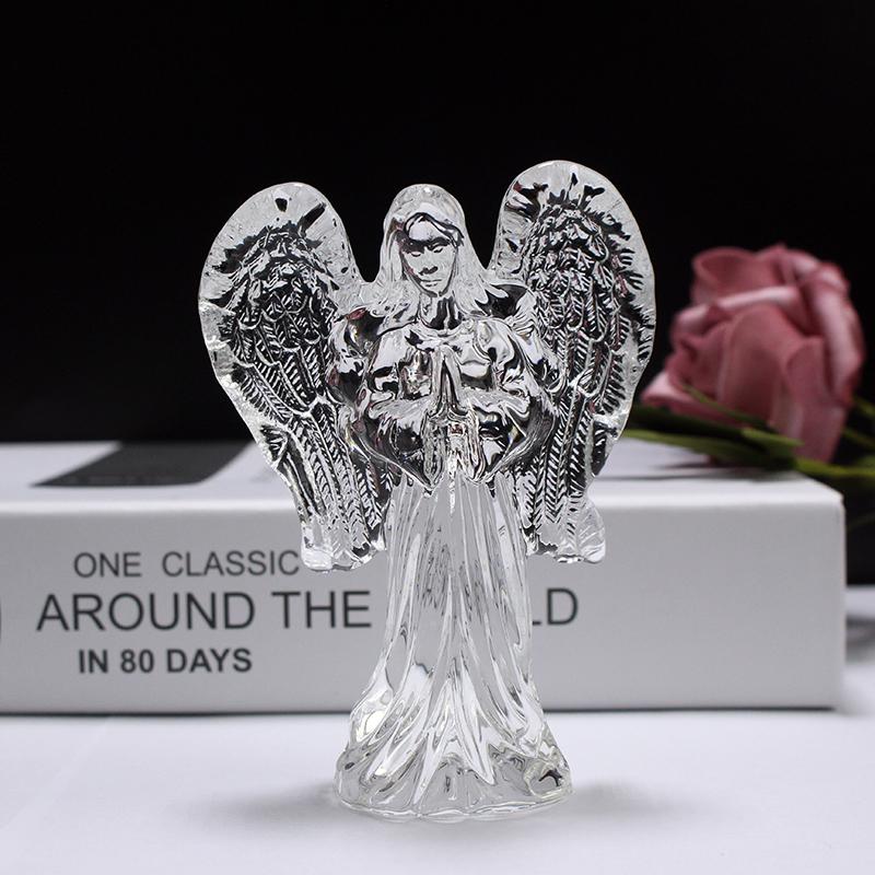 Praying Clear Crystal Statue Guardian Angel Sculpture Figurines Ornament Home Decoration
Praying Clear Crystal Statue Guardian Angel Sculpture Figurines Ornament Home Decoration