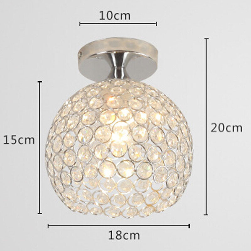 Modern Chandeliers Creative Aluminum Ceiling Light Crystal Chandeliers for Living Room Bedroom Hallway and Closet Lamp