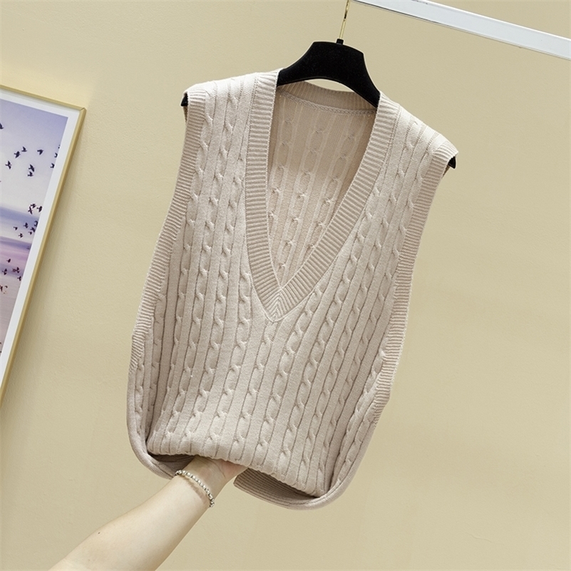 V-neck linen solid color knitted vest women's waistcoat Pullover loose sweater women's sleeveless top 201028, See chart
V-neck linen solid color knitted vest women's waistcoat Pullover loose sweater women's sleeveless top 201028, See chart
