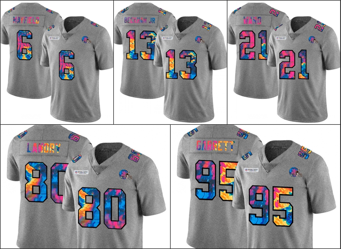 ClevelandBrownsMen #6 Baker Mayfield 13 Odell Beckham Jr. 95 Garrett Grey heather Multi-Color Women Youth Crucial Catch Jersey, Black;red
ClevelandBrownsMen #6 Baker Mayfield 13 Odell Beckham Jr. 95 Garrett Grey heather Multi-Color Women Youth Crucial Catch Jersey, Black;red