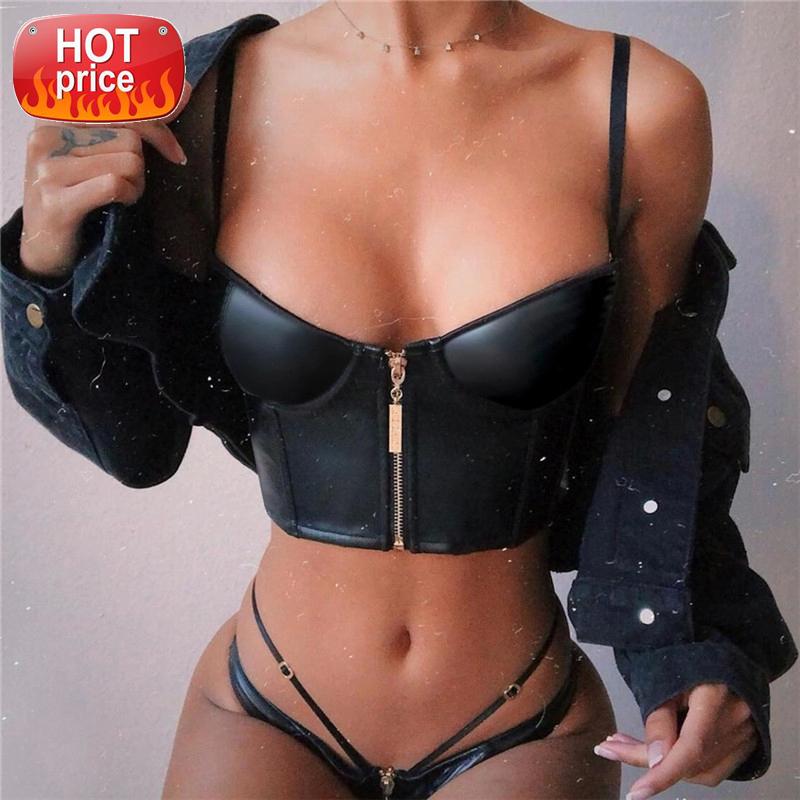 Trendy Black Camis PU Faux Leather Spaghetti Strap Low Neckline Zipper Backless Skinny Crop Top Party Night Club Sexy Camisole #RL1x, White
Trendy Black Camis PU Faux Leather Spaghetti Strap Low Neckline Zipper Backless Skinny Crop Top Party Night Club Sexy Camisole #RL1x, White