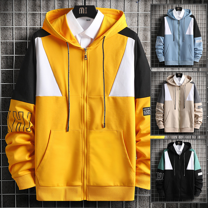 High quality Men's Hoodies Hip Hop Streetwear Patchwork Sweatshirt Men Spring Autumn Casual Men Clothing Fashion Hoodie, Yellow
High quality Men's Hoodies Hip Hop Streetwear Patchwork Sweatshirt Men Spring Autumn Casual Men Clothing Fashion Hoodie, Yellow