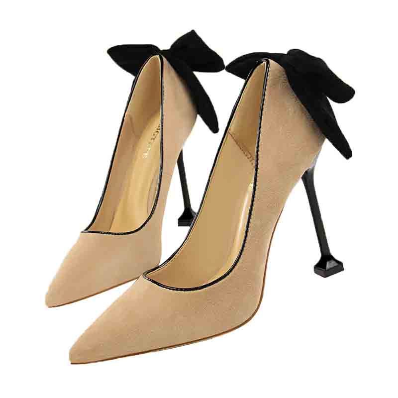 Female bowknot pumps sexy lady pointed to wedding .5 in high-heeled woman-size party shoes NY9G, Khaki
Female bowknot pumps sexy lady pointed to wedding .5 in high-heeled woman-size party shoes NY9G, Khaki