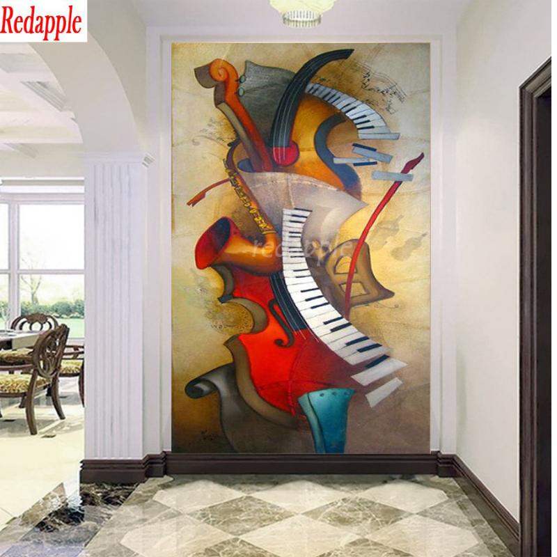 Large Full Square Round Drill 5D Diy Diamond Painting abstract piano Violin music pattern Diamond Embroidery Cross Stitch Mosaic
Large Full Square Round Drill 5D Diy Diamond Painting abstract piano Violin music pattern Diamond Embroidery Cross Stitch Mosaic
