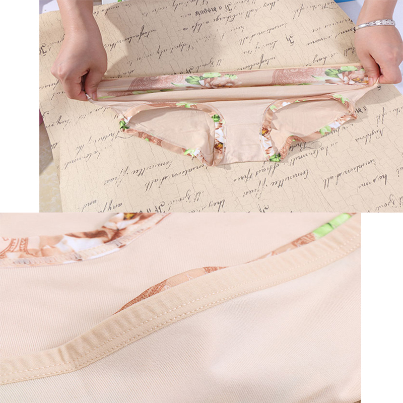 6pcs/lot Underwear Women Panties Sexy Cotton Girls Briefs Printed Intimate Plus Size Underwear Lady Breathable Underpants 201112