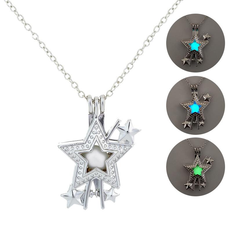 Hot Sale Glowing Stars Pendant Necklaces Luminous Stone Sliver Chain Necklace Glow in the Dark Necklaces Charm Women Jewelry
Hot Sale Glowing Stars Pendant Necklaces Luminous Stone Sliver Chain Necklace Glow in the Dark Necklaces Charm Women Jewelry