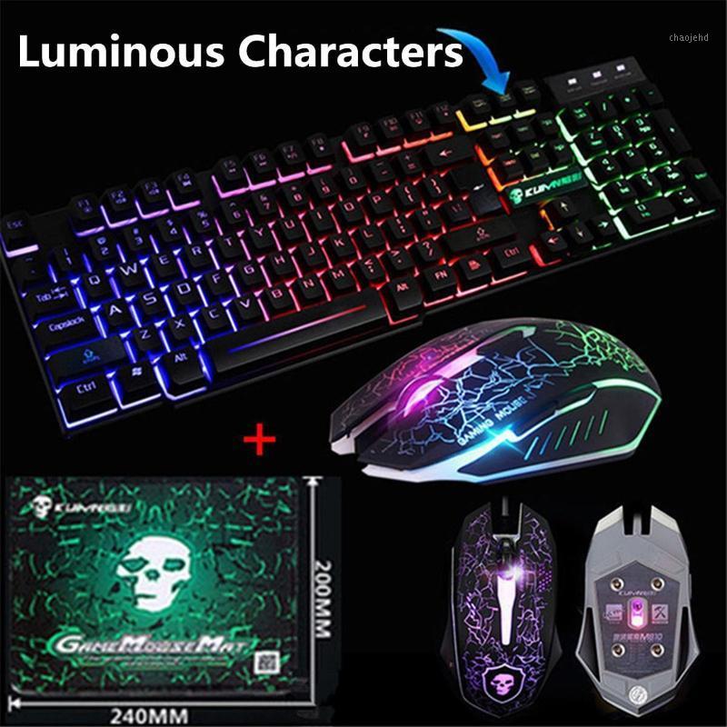 LED Backlit Gaming Keyboard+2400DPI Mouse Sets+Mouse Pad USB Wired Keyboard Set Gaming Keyboard Mouse Combos1
LED Backlit Gaming Keyboard+2400DPI Mouse Sets+Mouse Pad USB Wired Keyboard Set Gaming Keyboard Mouse Combos1