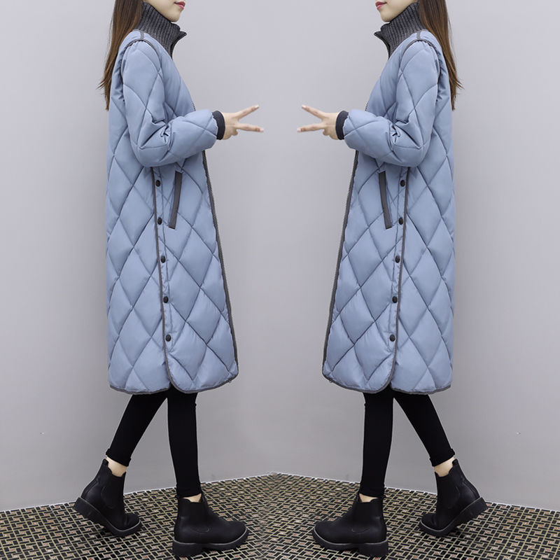 New Plus Size Women Parkas Winter Warm Coat Slim Cotton Padded Basic Jacket Female Casual Long Outwear Feminina 201217
