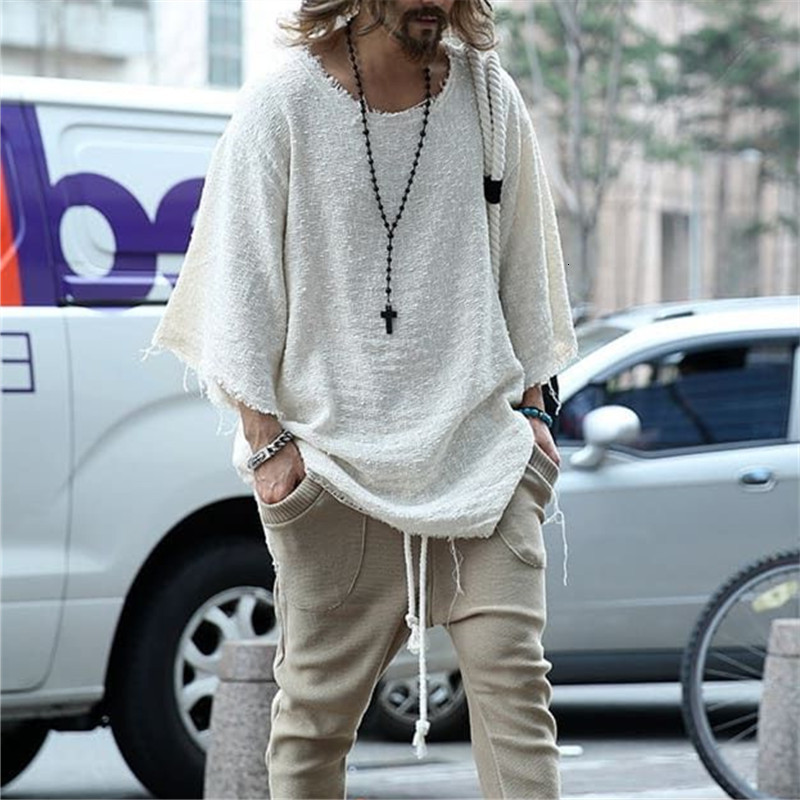2021 New and Men's Clothing Sleeves Solid Top Male Shirt FJ6Q, Beige