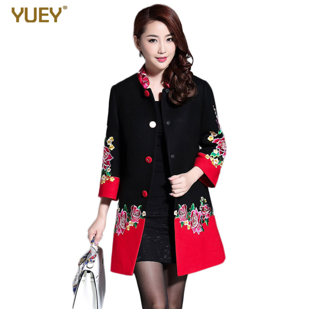 Plus Size Chinease Natioal Style Women Floral Jacquard Cloak Cashmere Embroidery Red Winter Long Coat Single Breasted Overcoat
Plus Size Chinease Natioal Style Women Floral Jacquard Cloak Cashmere Embroidery Red Winter Long Coat Single Breasted Overcoat