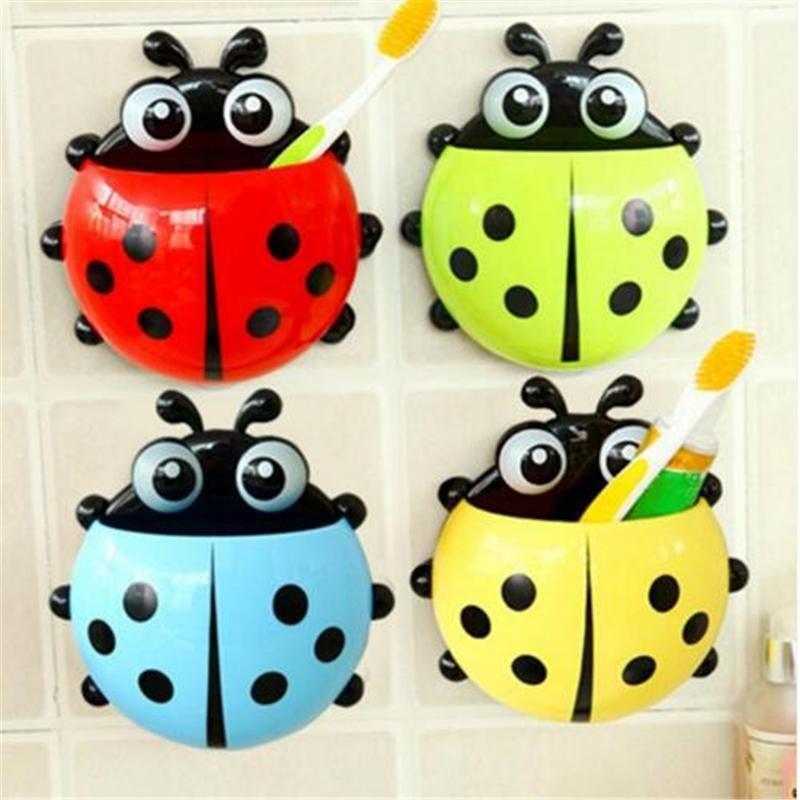 Creative Home Accessories Cartoon Ladybird Toiletries Toothpaste Holder Bathroom Sets Suction Hooks Tooth Brush Holder1
Creative Home Accessories Cartoon Ladybird Toiletries Toothpaste Holder Bathroom Sets Suction Hooks Tooth Brush Holder1