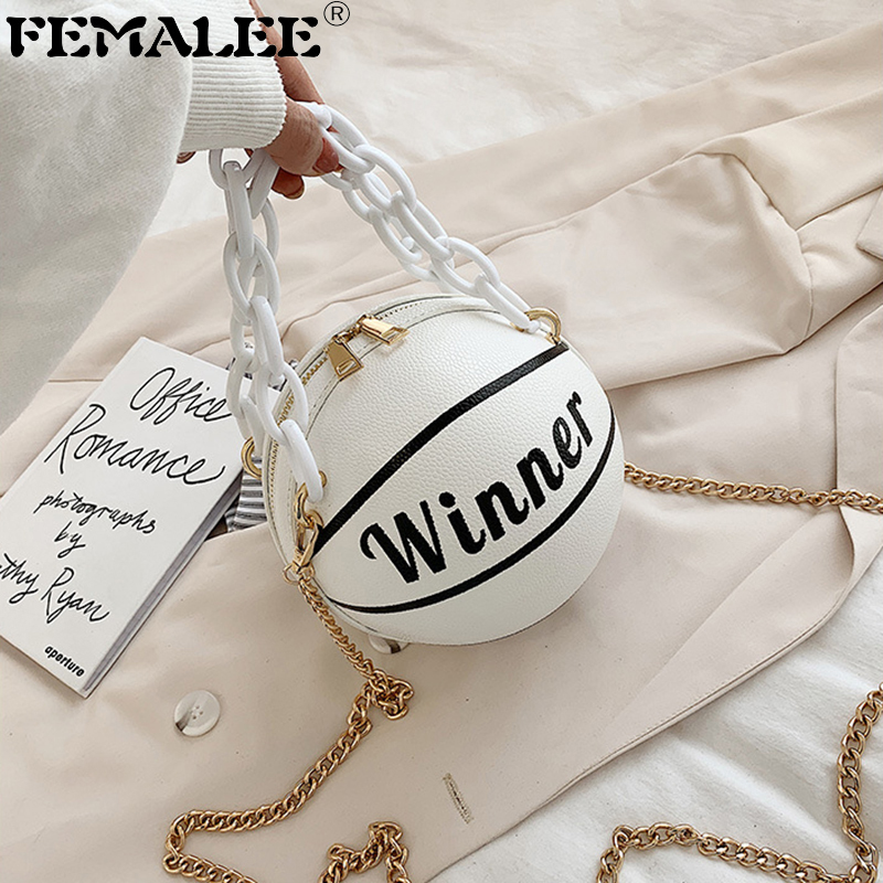 Basketball Round PU Leather Shoulder Bags for Women Casual Small Totes Purse Travel Messenger Crossbody Bag Creative Handbags Q1208, White
Basketball Round PU Leather Shoulder Bags for Women Casual Small Totes Purse Travel Messenger Crossbody Bag Creative Handbags Q1208, White