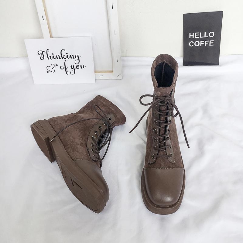 Lace Up Boots Women's Rubber Shoes Rain Luxury Designer Boots-Women Round Toe Flat Heel Fashion Low 2020 Rock Riding Ladies
Lace Up Boots Women's Rubber Shoes Rain Luxury Designer Boots-Women Round Toe Flat Heel Fashion Low 2020 Rock Riding Ladies