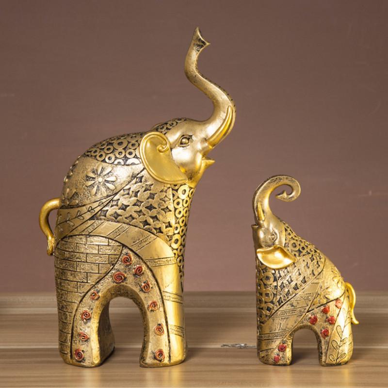 Creative European-style Golden Elephant Decoration Simple Home Ornament Resin Craft Gift 2Pcs Golden Elephant Resin Ornaments
Creative European-style Golden Elephant Decoration Simple Home Ornament Resin Craft Gift 2Pcs Golden Elephant Resin Ornaments