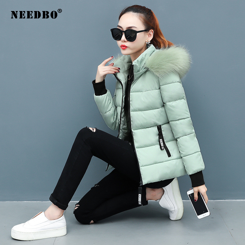 Winter Jacket Women Coat Fur Collar Parka Mujer Ladies Puffer Coat Women Elegant Casaco Loose Clothing Warm Coat Women Outwear 201029