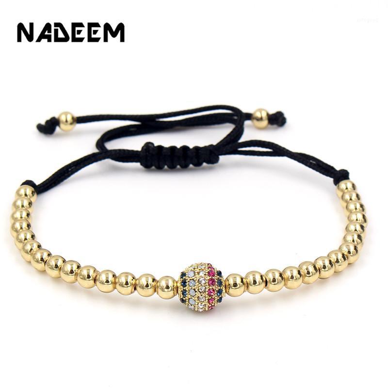 Charm Bracelets Mix Color CZ Beads Copper Ball Braiding Macrame Bracelet Friendship Wedding Gold Love Bead For Women Men1
Charm Bracelets Mix Color CZ Beads Copper Ball Braiding Macrame Bracelet Friendship Wedding Gold Love Bead For Women Men1