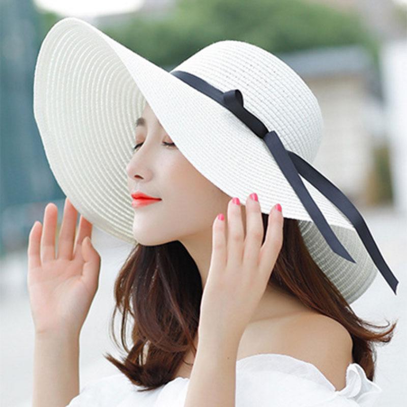 Women Foldable Leisure Sun Hat Summer Straw Hat Beach UV Protection Sunhat Ladies Big Brim Beach Sunscreen Hats Caps, Milk white
Women Foldable Leisure Sun Hat Summer Straw Hat Beach UV Protection Sunhat Ladies Big Brim Beach Sunscreen Hats Caps, Milk white