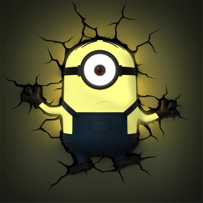 BOB Kevin Cartoon LED 3D Wall Lamps Night Lights Children Room Wall Light Corridor Children Gifts Decor Hanging Lights
BOB Kevin Cartoon LED 3D Wall Lamps Night Lights Children Room Wall Light Corridor Children Gifts Decor Hanging Lights