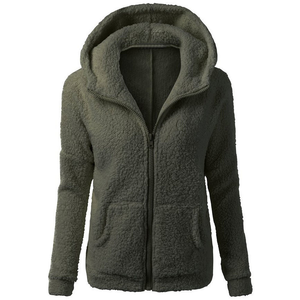 Winter Women Thicken Fleece Fur Warm Winter Coat Hooded Parka Overcoat Jacket Outwear New Arrival T200114