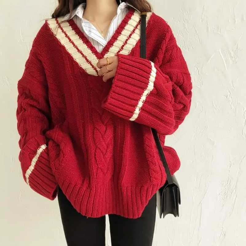 Ladies 2020 sweater thickened v-neck sweater female students autumn and winter college style loose wild retro twist knit jersey, 01
Ladies 2020 sweater thickened v-neck sweater female students autumn and winter college style loose wild retro twist knit jersey, 01