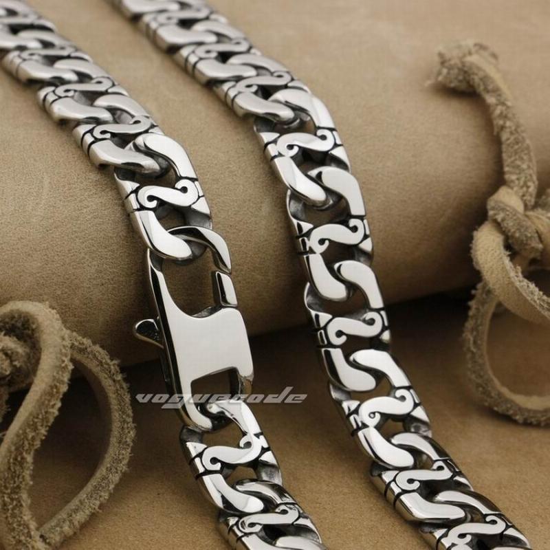 LINSION 18" ~ 36" 316L Stainless Steel Mens Biker Rocker Punk Necklace Chain 5A023N
LINSION 18" ~ 36" 316L Stainless Steel Mens Biker Rocker Punk Necklace Chain 5A023N