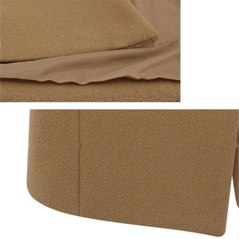 Plus Size Autumn Winter Women Casual Solid Wool Jackets Blazers Female Elegant Double Breasted Long Coat Ladies Cloth Y201001