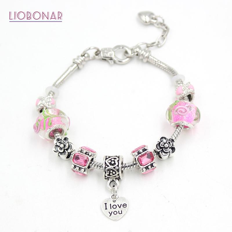 New Arrival DIY European Style Flower Pink Lampwork Murano Glass Bead Heart Charm Bracelet for Women Gift Jewelry Bijoux Pulsera
New Arrival DIY European Style Flower Pink Lampwork Murano Glass Bead Heart Charm Bracelet for Women Gift Jewelry Bijoux Pulsera