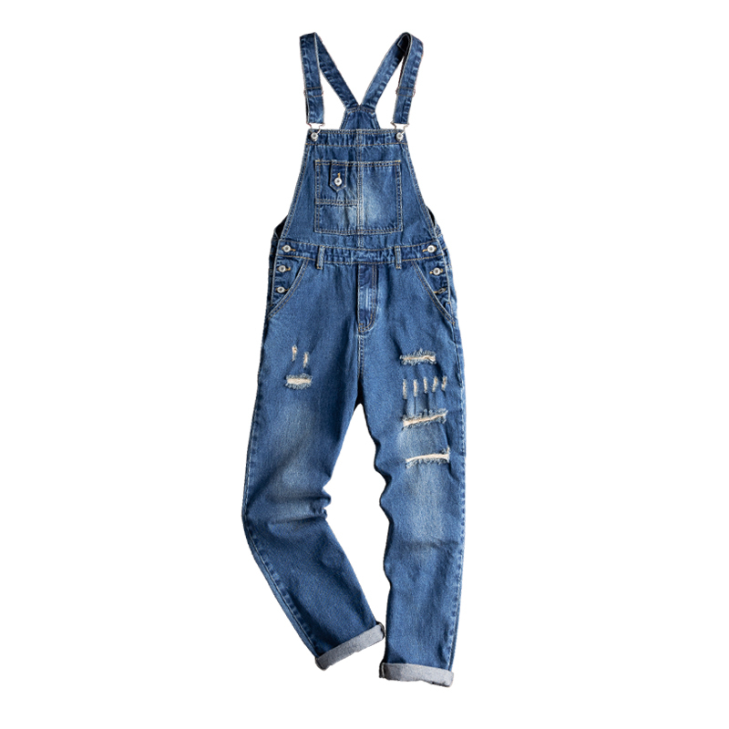 Jumpsuit Retro-tidal Denim Straight Overalls Released Male Korean Version of Suspenders Jeans for Men M93k, Blue
Jumpsuit Retro-tidal Denim Straight Overalls Released Male Korean Version of Suspenders Jeans for Men M93k, Blue
