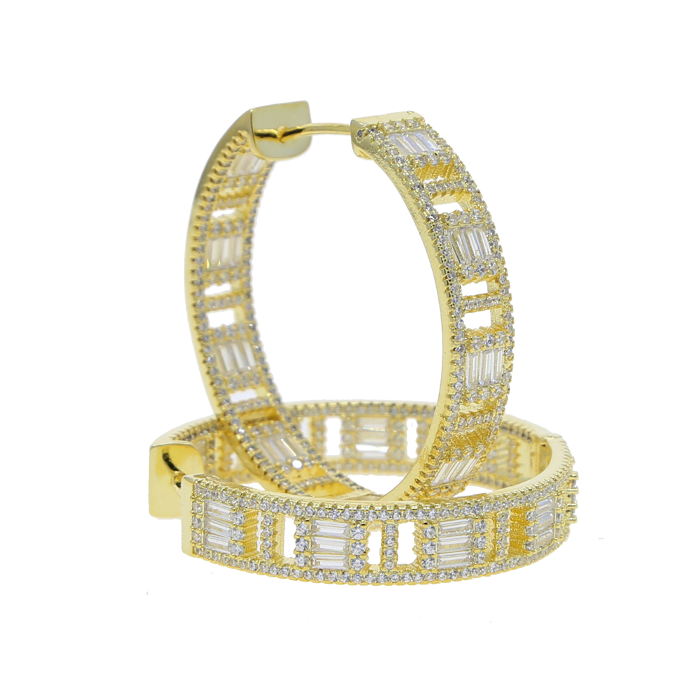 top quality new large big circle round 45mm hoop earrings for womens fashion statement golden punk charm earrings party jewelry wholeslae