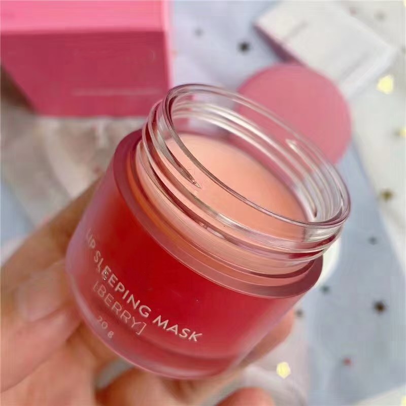 care Makeup LZ Special skin Lips Sleeping Mask Balm Lipstick berry Moisturizing Anti-Aging Anti-Wrinkle Lip Care 20g