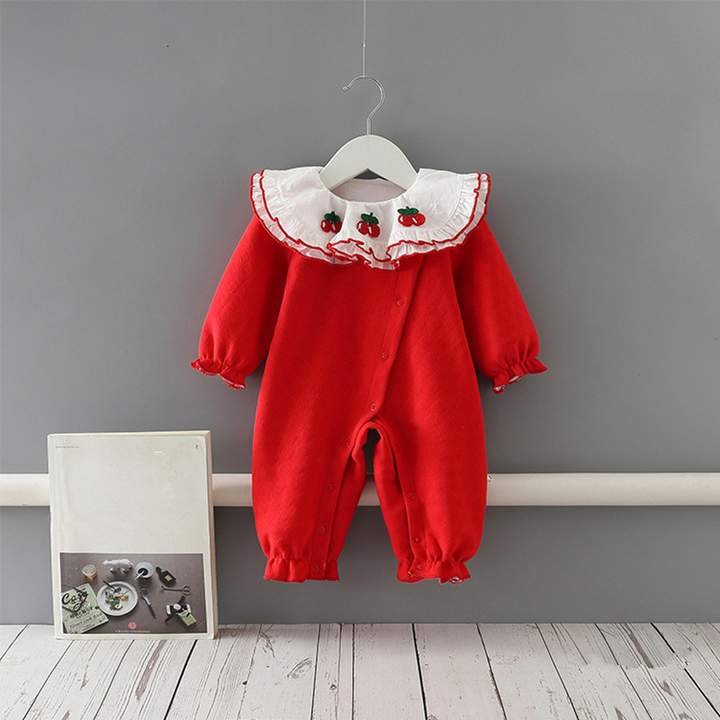 2021 New Autumn Newborn Christmas Thick Romper Girls Embroidery Long Sleeve Clothes Cotton One-pieces Baby Jumpsuit Red 0-2y 1hs2
2021 New Autumn Newborn Christmas Thick Romper Girls Embroidery Long Sleeve Clothes Cotton One-pieces Baby Jumpsuit Red 0-2y 1hs2