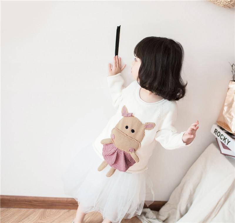 Girls Preppy Style Sweater Sweet Cartoon Knit Pullover Tops Baby Kids Winter Tops Free Shipping, White
Girls Preppy Style Sweater Sweet Cartoon Knit Pullover Tops Baby Kids Winter Tops Free Shipping, White