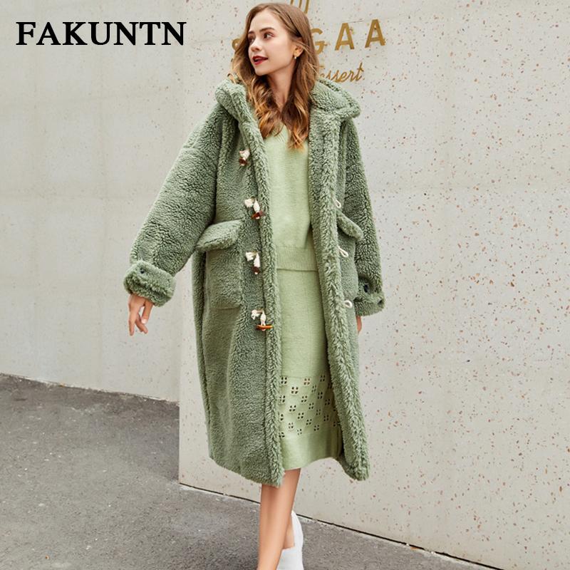 Winter Long Jacket Women' Fur Coat From Artificial Teddy Plush Faux Fur Coat Horn Button Thick Warm Women' Hooded Jacket 2021, Green
Winter Long Jacket Women' Fur Coat From Artificial Teddy Plush Faux Fur Coat Horn Button Thick Warm Women' Hooded Jacket 2021, Green