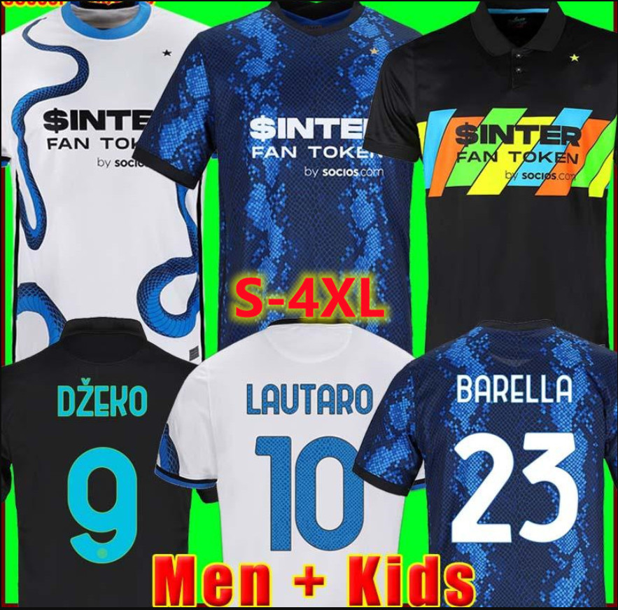 S-4xl soccer jersey VIDAL BARELLA LAUTARO ERIKSEN MILAN ALEXIS DZEKO CORREA 21 22 football shirts 2021 2022 uniforms men + kids kit away third 3rd black tops 999, Third+serie a+scudetto
S-4xl soccer jersey VIDAL BARELLA LAUTARO ERIKSEN MILAN ALEXIS DZEKO CORREA 21 22 football shirts 2021 2022 uniforms men + kids kit away third 3rd black tops 999, Third+serie a+scudetto
