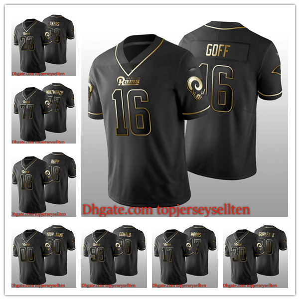 Los Angeles''Rams''MEN WOMEN YOUTH Jared Goff Cooper Kupp Aaron Donald Black Golden football Jersey, Black;red
Los Angeles''Rams''MEN WOMEN YOUTH Jared Goff Cooper Kupp Aaron Donald Black Golden football Jersey, Black;red