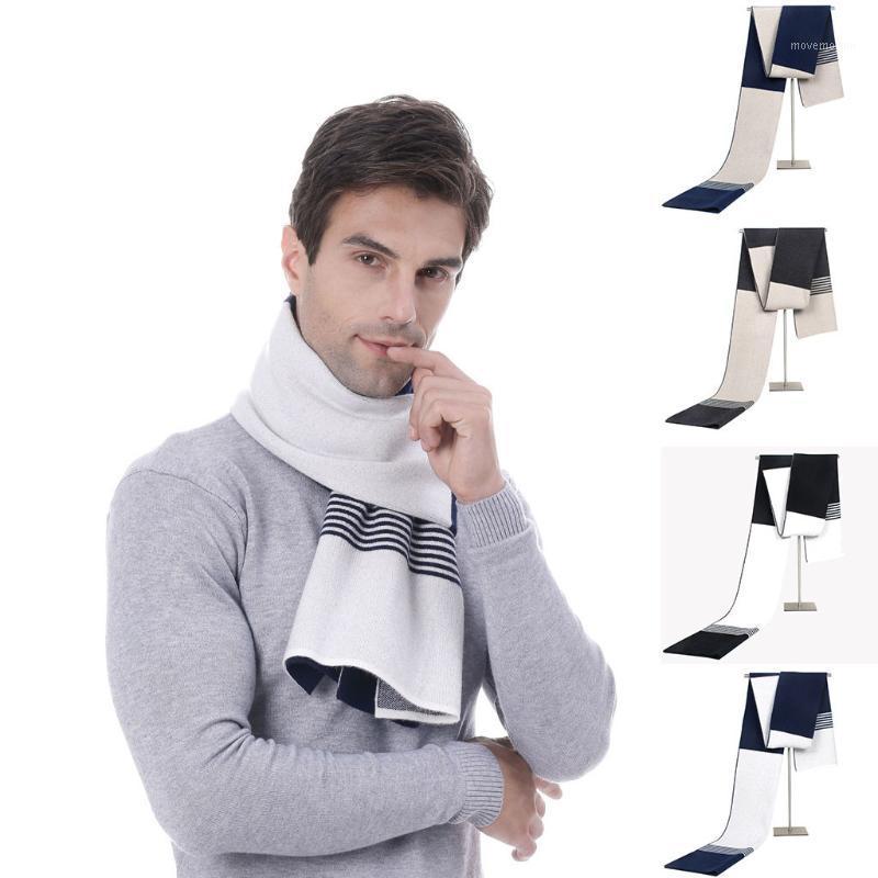 2020 Luxurywomen Cashmere Scarf Men's Autumn Winter warm long Jacquards Knit Scarf Middle-aged Father Striped Gift1
2020 Luxurywomen Cashmere Scarf Men's Autumn Winter warm long Jacquards Knit Scarf Middle-aged Father Striped Gift1