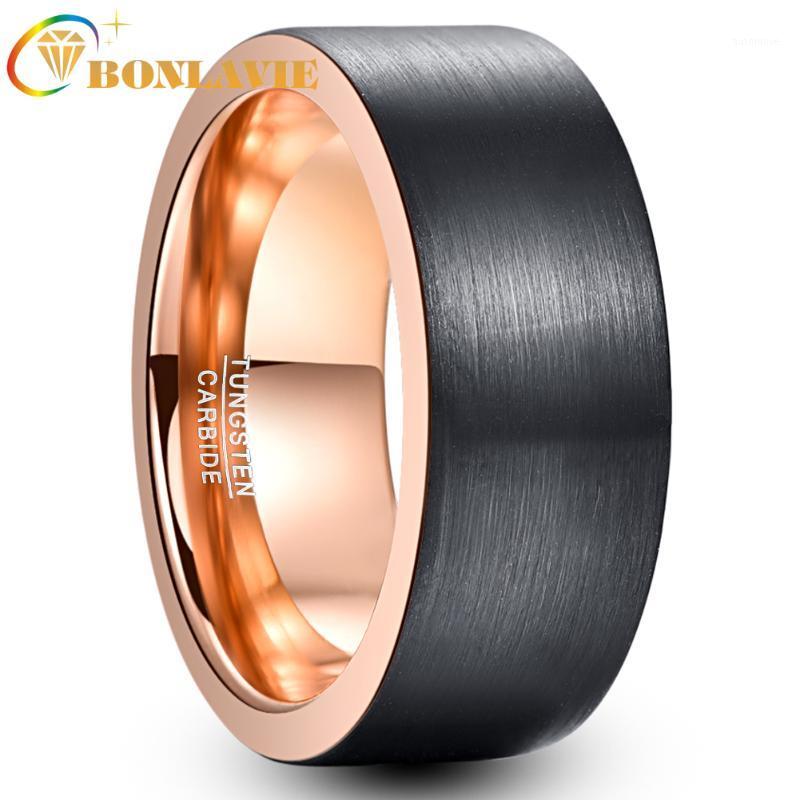 BONLAVIE Male Black Classic Tungsten Steel Ring Knuckle Bague Inner Rose Gold Color Man Tungsten Engagement Ring1
BONLAVIE Male Black Classic Tungsten Steel Ring Knuckle Bague Inner Rose Gold Color Man Tungsten Engagement Ring1