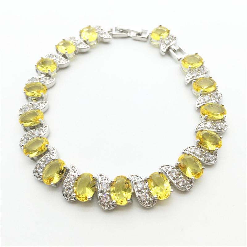 Charm Women Fashion Jewelry Bracelets 10KT White Gold Filled Gold yellow Zircon Stone Peridot Color NEW Arrival
Charm Women Fashion Jewelry Bracelets 10KT White Gold Filled Gold yellow Zircon Stone Peridot Color NEW Arrival