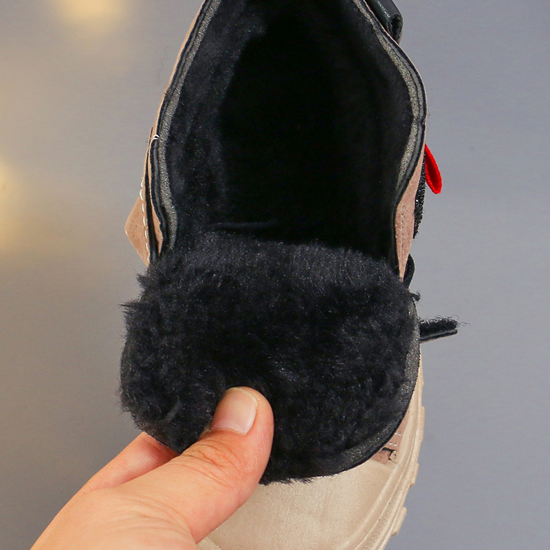 JUSTSL Boys Girls Sports Cotton Boots New autumn winter Child Warm Snow Shoes Kids Teenage Snow Boots Size 26-37 LJ201029