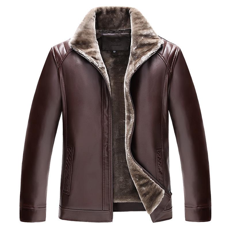Men's Fur & Faux Winter Leather Plus Velvet Thick One Lapel Jacket Warm Casual Slim Smart Mens Male Coats, Black
Men's Fur & Faux Winter Leather Plus Velvet Thick One Lapel Jacket Warm Casual Slim Smart Mens Male Coats, Black