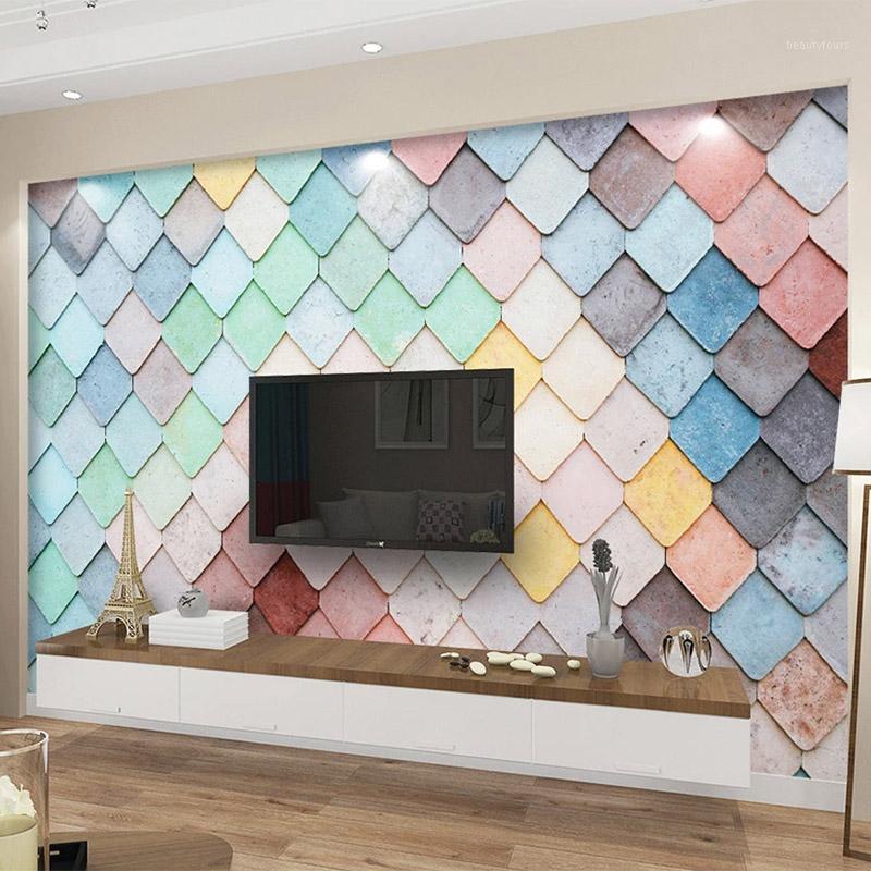 Modern 3D Wallpaper Abstract Geometric Colorful Rhombus Photo Wall Mural Living Room Kid's Bedroom Background Papel De Parede 3D1, As pic
Modern 3D Wallpaper Abstract Geometric Colorful Rhombus Photo Wall Mural Living Room Kid's Bedroom Background Papel De Parede 3D1, As pic
