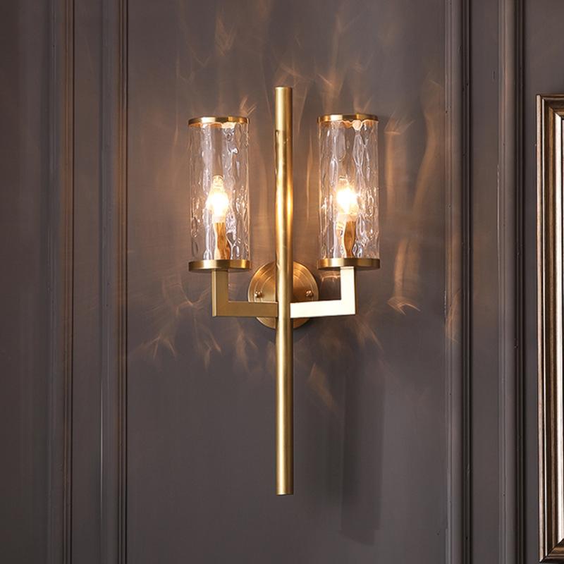 Postmodern simplicity LED wall lamp Transparent Glass lighting Nordic Copper Sconces bedroom bedside staircase deco fixtures
Postmodern simplicity LED wall lamp Transparent Glass lighting Nordic Copper Sconces bedroom bedside staircase deco fixtures